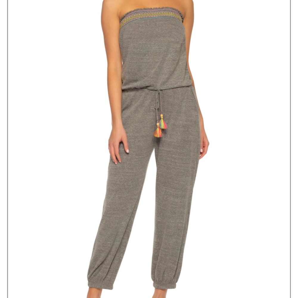 Everything But Water gray jumpsuit/coverup